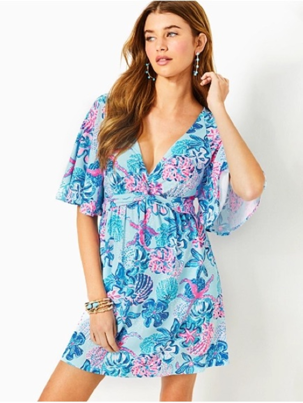 Lilly Pulitzer Minka Skirted Romper - Multi Bahamas Beachcomber